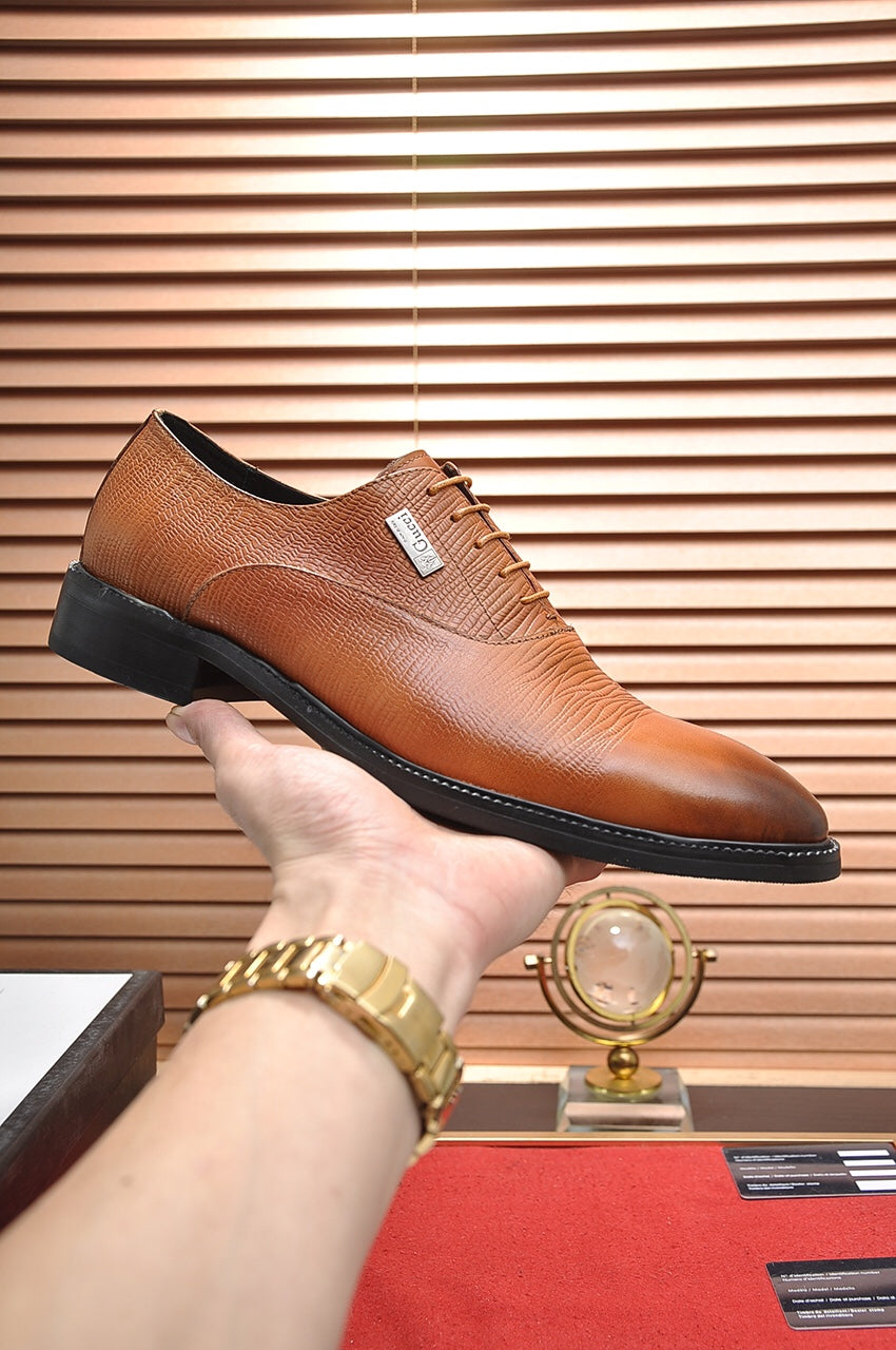GG Men's Dress Shoe Brown Cowhide 499525