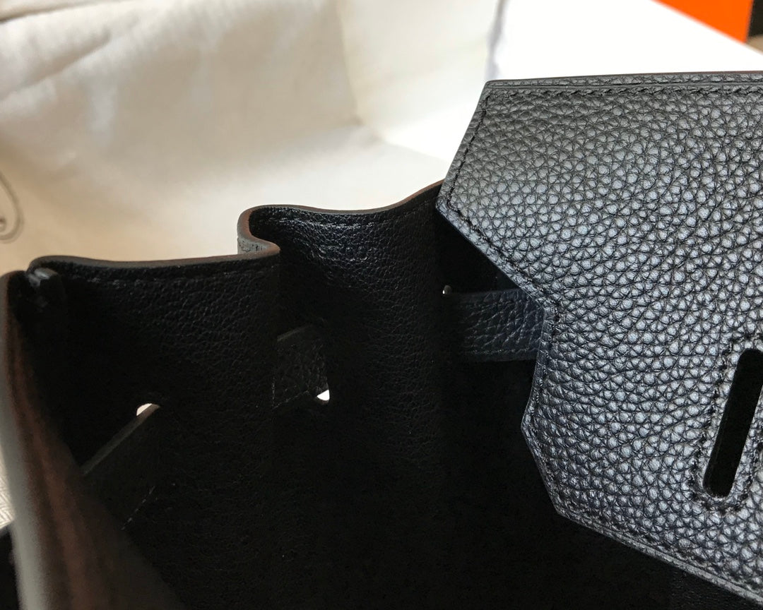 HM BIRKIN 35CM BAG BLACK TOGO SILVER HARDWARE