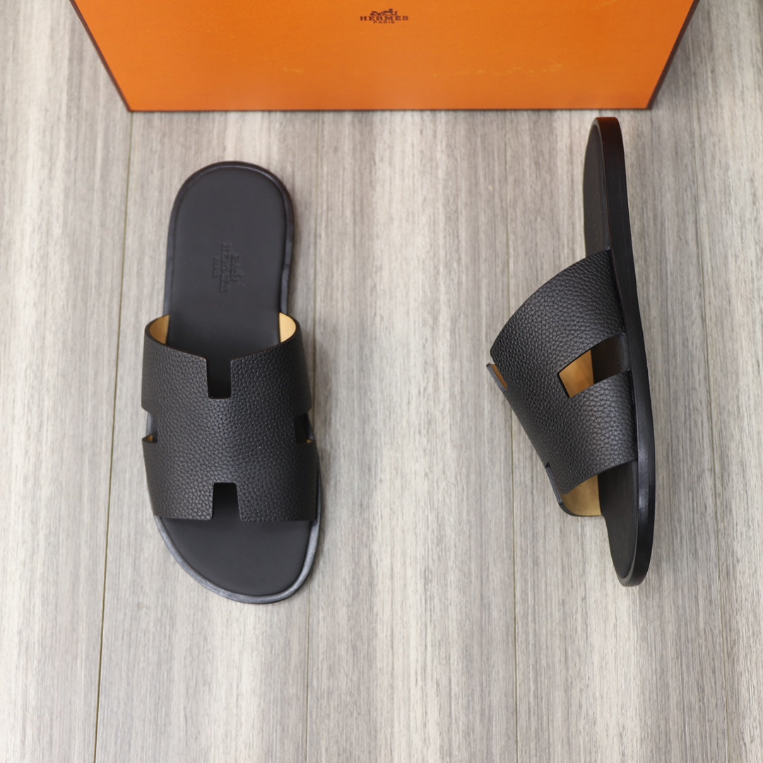 HM IZMIR SANDAL BLACK LAMBSKIN