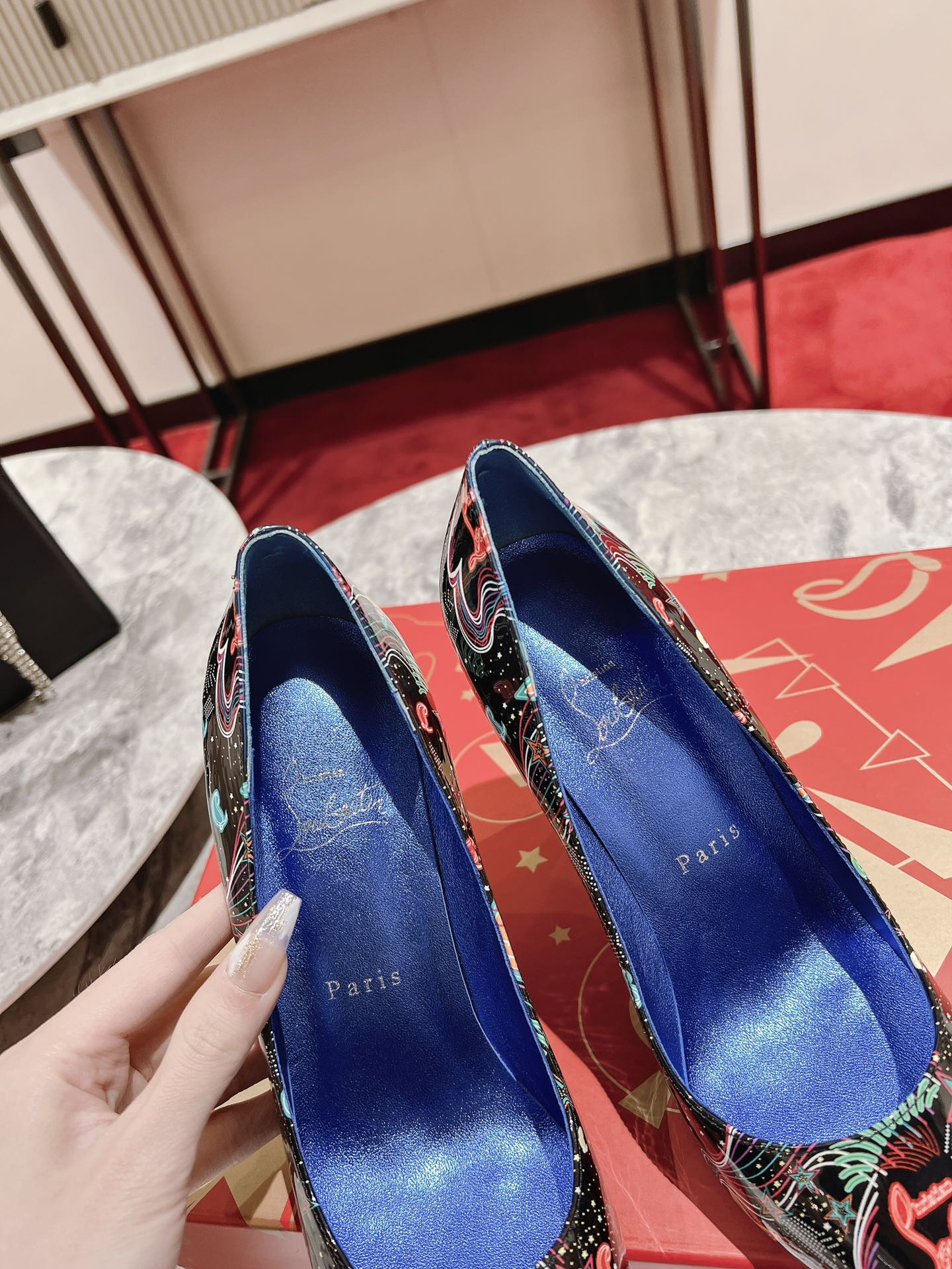 CL Kate Pumps Starlight By Night Patent Leather Multicolor