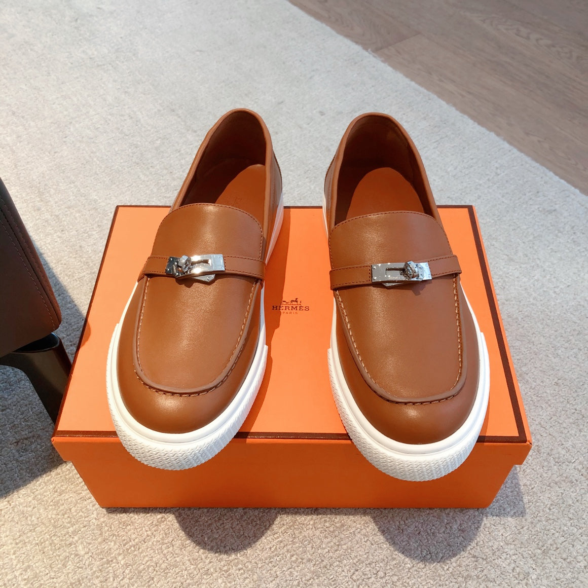 HM GAME SLIP-ON SNEAKER FIRE CALFSKIN
