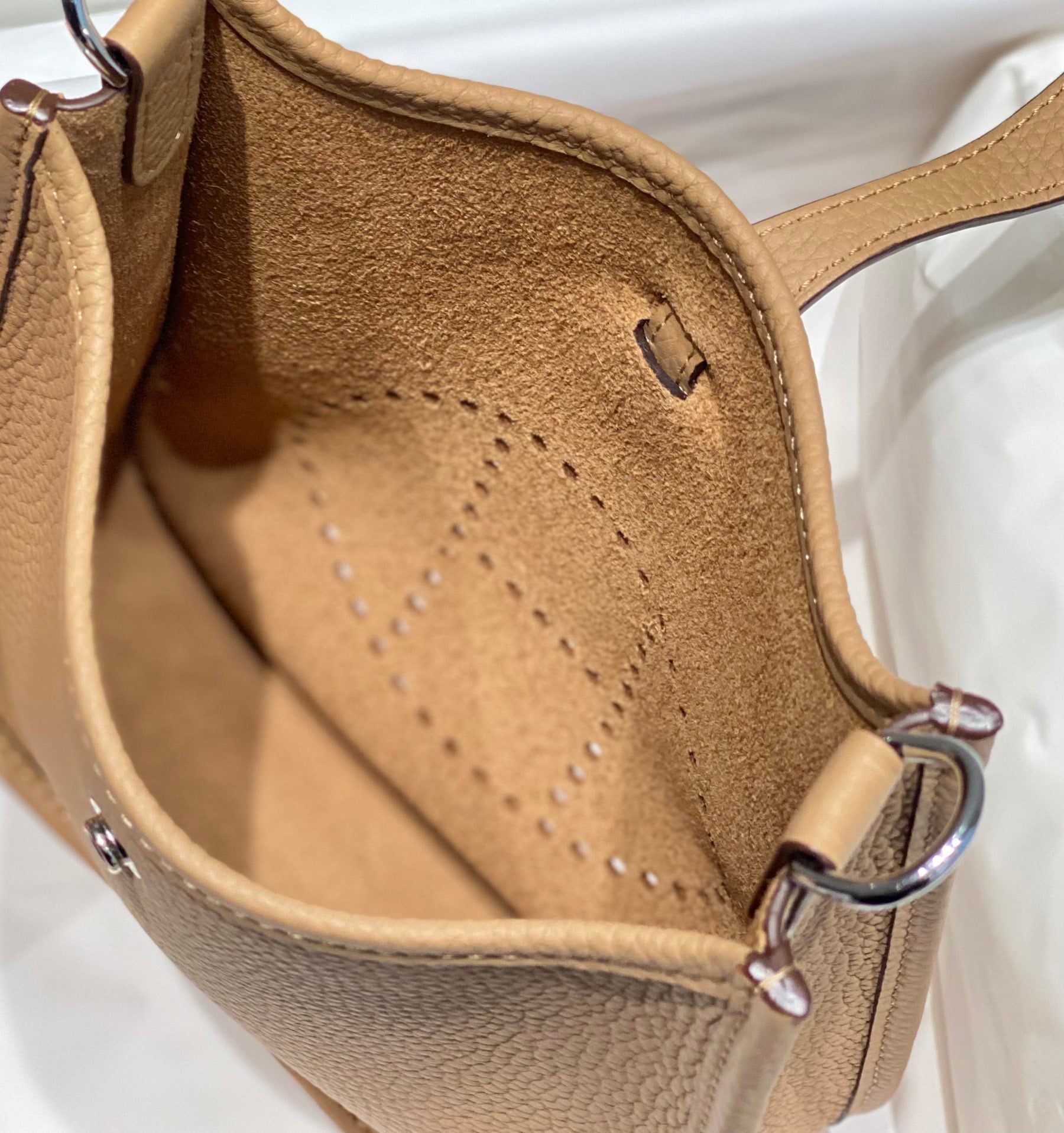 Mini Evelyne 18cm Brown Togo Shw