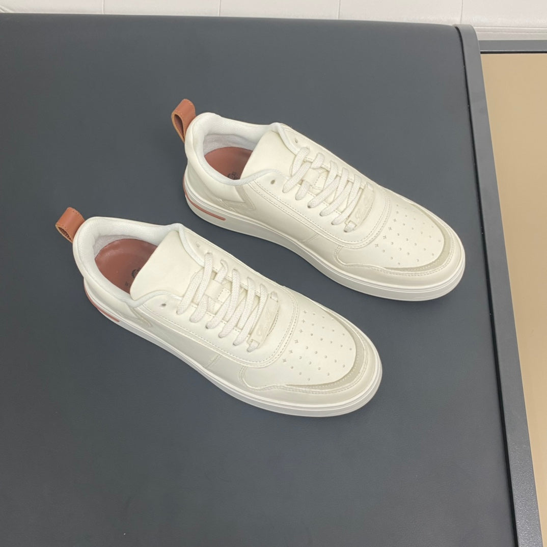 LP NEWPORT 2.0 WALK SNEAKERS WHITE CALFSKIN