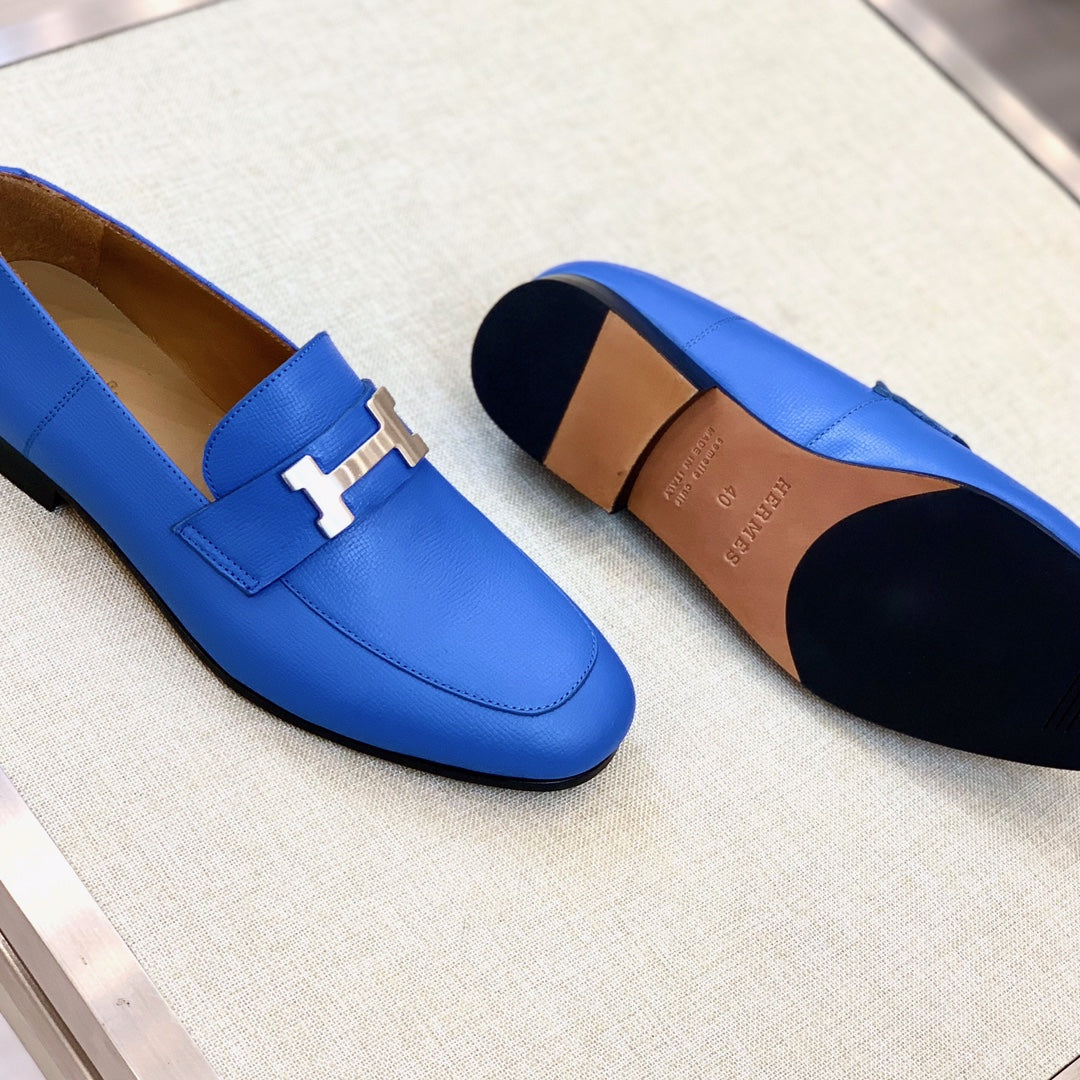 HM Men's Paris Loafer Cobalt Calfskin 539694