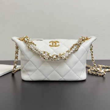Chanel 2026 Matelassé Pearl Chain Bag Lambskin