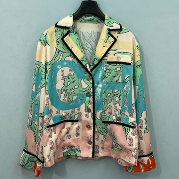 Chanel 2026 Print Shirt Silk Cotton 482229