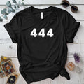 444 Angel Numbers T Shirt Black Mockup