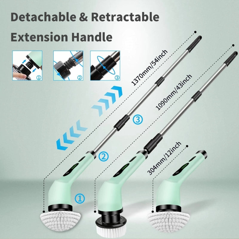 Electric Multi-Surface Cleaning Brush for Home