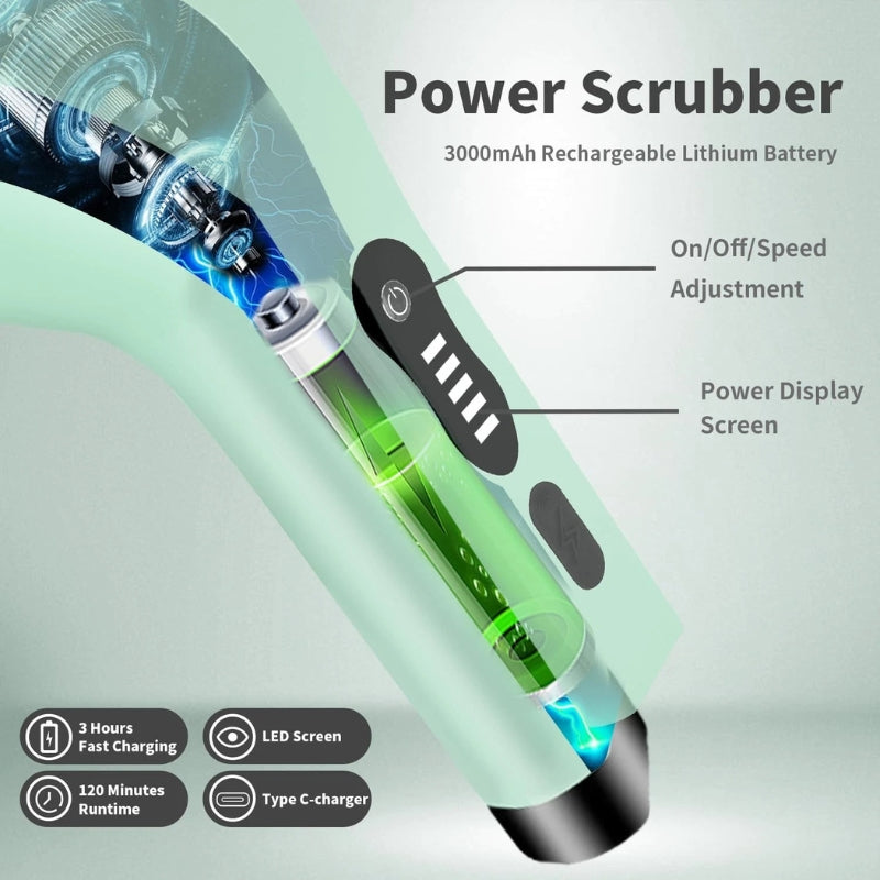 Electric Multi-Surface Cleaning Brush for Home