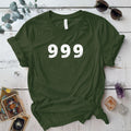 999 Angel Numbers T Shirt Military Green Mockup