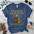 Akashic Bookstore Moon T-Shirt Mockup Indigo Blue