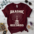 Akashic Divine Download T-Shirt Mockup Maroon
