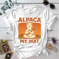 Alpaca My Mat T-Shirt Mockup White