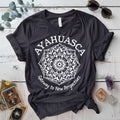 Ayahuasca Gateway T-Shirt Mockup Dark Heather Grey