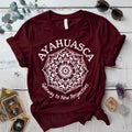 Ayahuasca Gateway T-Shirt Mockup Maroon