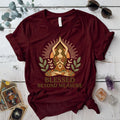 Blessed Beyond Measure T-Shirt Mockup Maroon