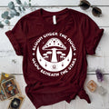 Bloom Under The Moon T-Shirt Mockup Military Green