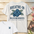 Breathe In Blueberries T-Shirt Mockup light-blue