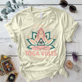 Breathe In Yoga Vibes T-Shirt Mockup Natural