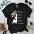 Buddha Tree Quote T-Shirt Mockup Black