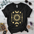 Celestial Wisdom T-Shirt Mockup Black