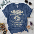 Chakra Maintenance Co T-Shirt Mockup Indigo Blue