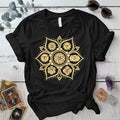 Chakra Mandala T-Shirt Mockup Black