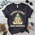 Chakras Aligned T-Shirt Mockup Dark Heather Grey