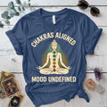 Chakras Aligned T-Shirt Mockup Indigo Blue