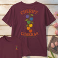 Cherry Chakras T-Shirt Mockup maroon