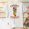 Cherry Chakras T-Shirt Mockup white