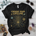 Choose Your Lifeline T-Shirt Mockup Black