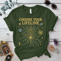 Choose Your Lifeline T-Shirt Mockup Military Green