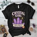 Crystal Girl T-Shirt Mockup Black