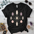 Crystal Symmetry T-Shirt Mockup Military Green