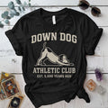 Down Dog Athletic Club T-Shirt Mockup Black