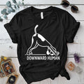 Downward Human T-Shirt Mockup Black