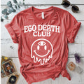 Ego Death Club T-Shirt Mockup coral-silk