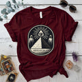 Eye of the Ascended T-Shirt Mockup Maroon