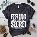 Feeling Is The Secret T-Shirt Mockup Indigo Blue