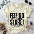 Feeling Is The Secret T-Shirt Mockup Dark Heather Grey
