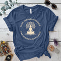 Flow Through Struggle T-Shirt Mockup Indigo Blue