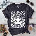 Garden of Om T-Shirt Mockup Dark Heather Grey