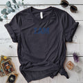 I Am T-Shirt Mockup Dark Heather Grey