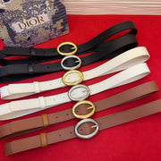 Dior Légende Oval Belt 25mm Smooth Calfskin