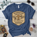 Incarnation Logistics T-Shirt Mockup Indigo Blue