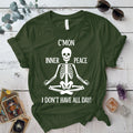 Inner Peace Skeleton T-Shirt Mockup Military Green