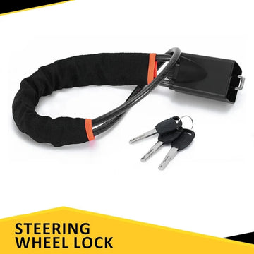 Universal Car Steering Wheel Lock with Seat Belt Security
