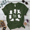 Keep Calm Cats T-Shirt Mockup military-green