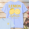 Lemon Lightness T-Shirt Mockup light-blue